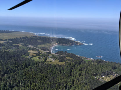 Mendocino coast from the air