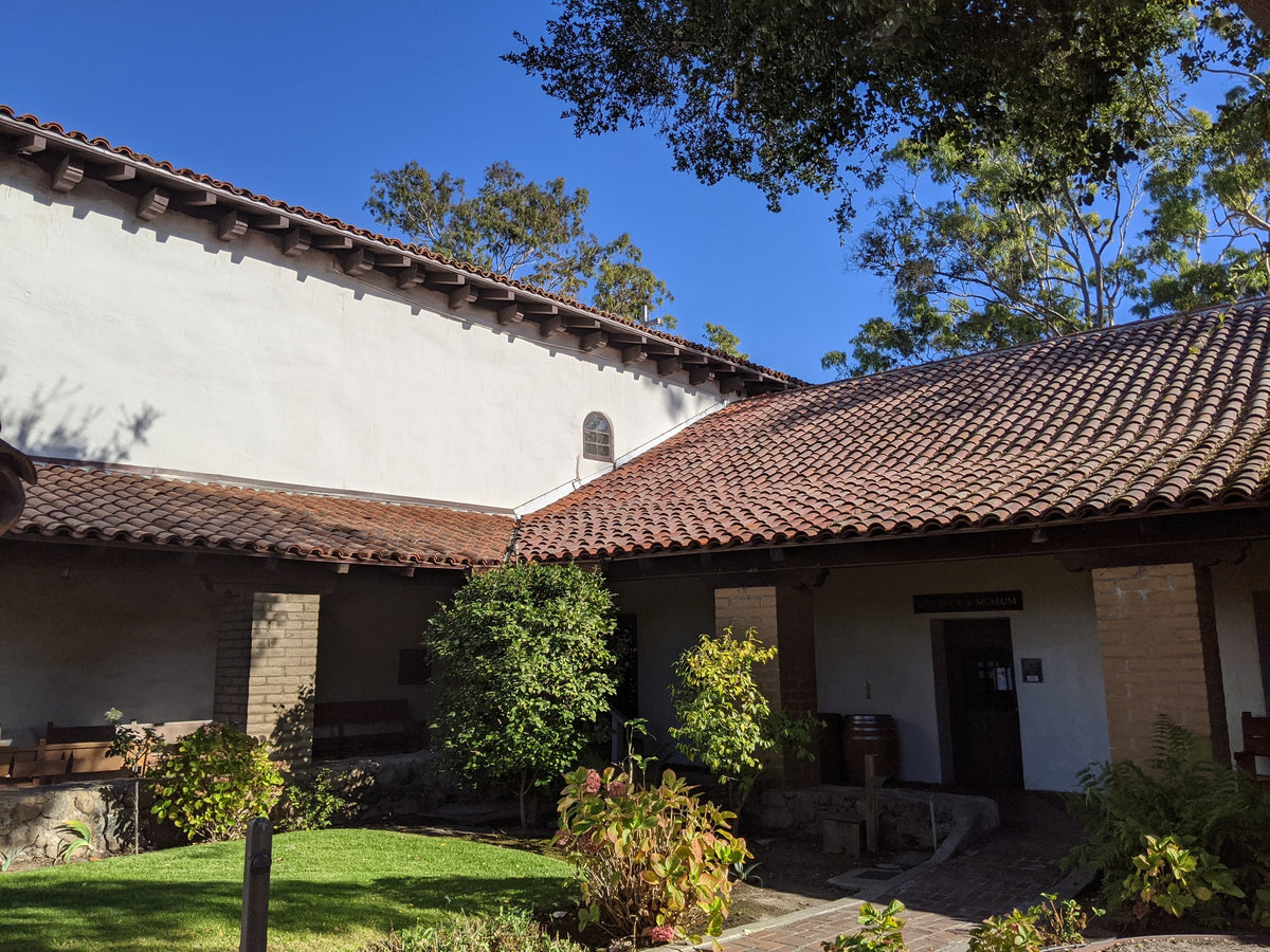 Mission courtyard, San Luis Obispo